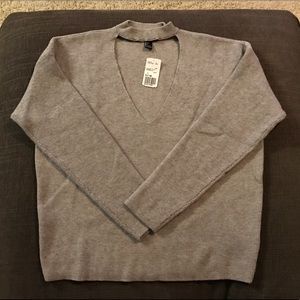 Forever 21 grey sweater Large NWT